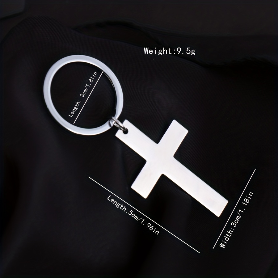 Bible Verse Cross Keychain Christian Metal Key Ring Purse - Temu