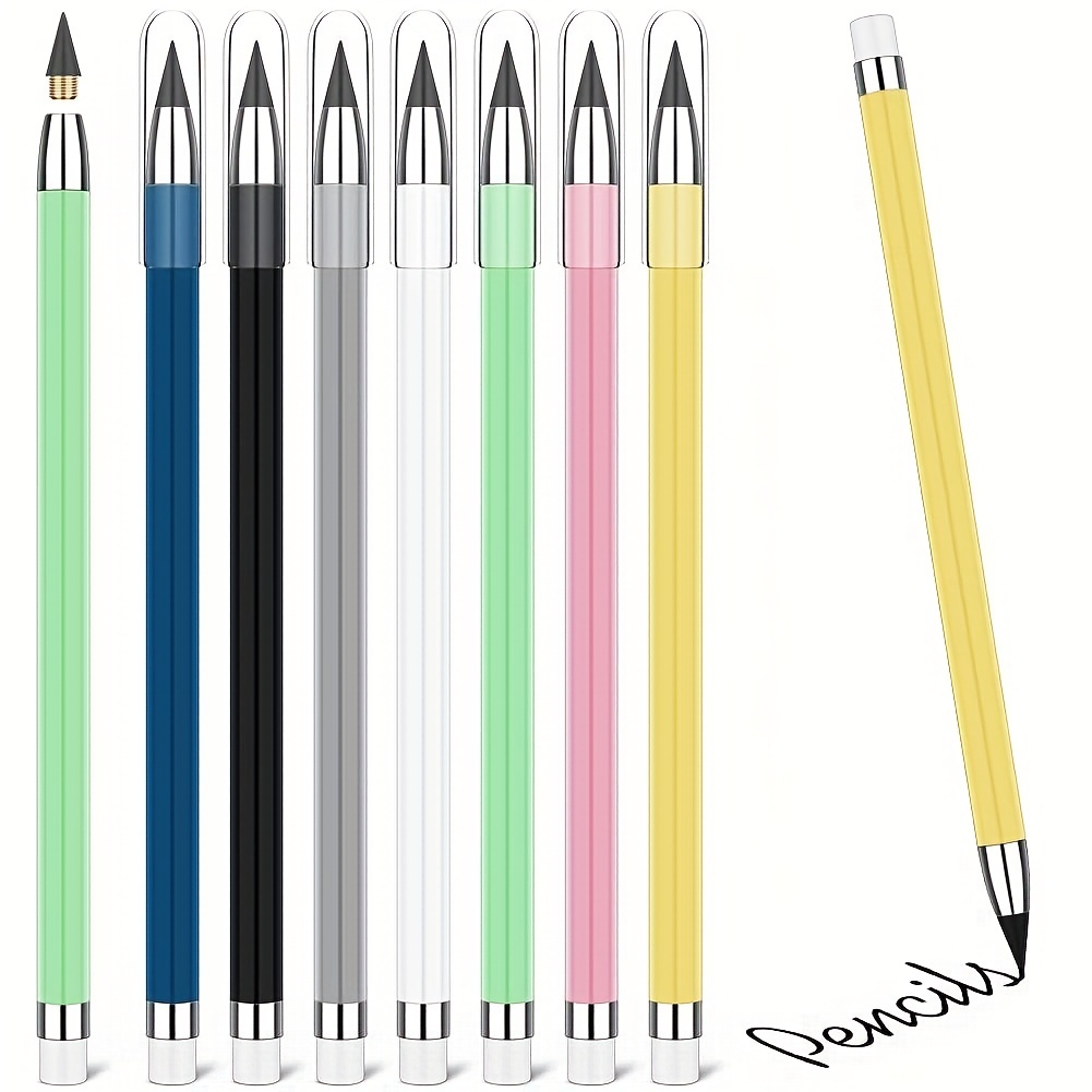 Retrok 6pcs Everlasting Pencil Eternal Pencil Reusable Infinity