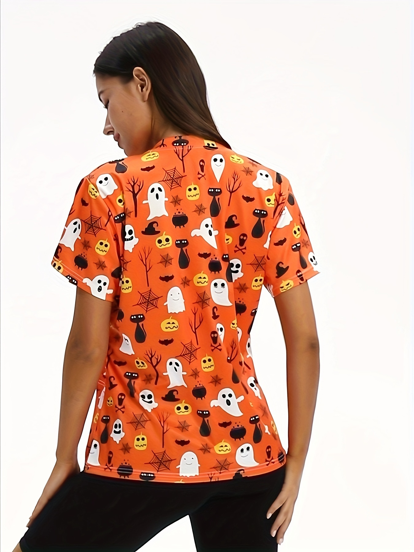 Cheap halloween scrub on sale tops