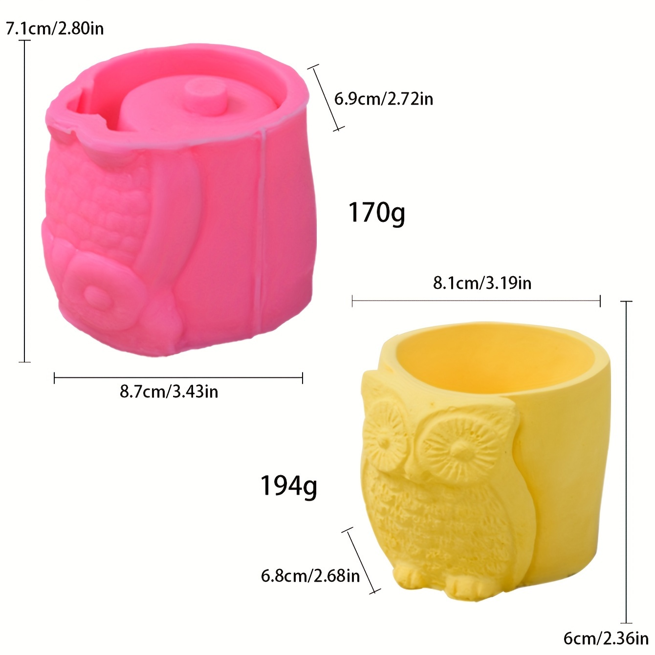 1pc Owl Flower Pot Sugar Cube Mold, 3D Silicone Mold, Candy Mold, Chocolate  Mold, For DIY Cake Decorating Tools, Baking Tools, Kitchen Accessories