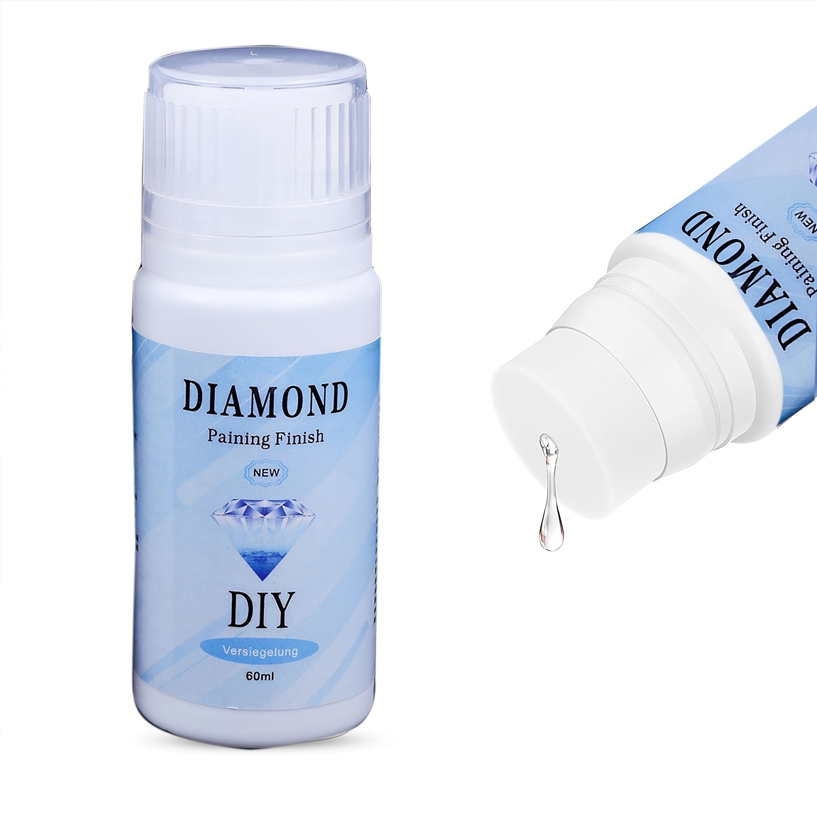 LAMXIN diamond painting accessoires, 120 ml colle diamond painting, séchage  rapide, scellant pour peinture au diamant haute brillance, pour peinture