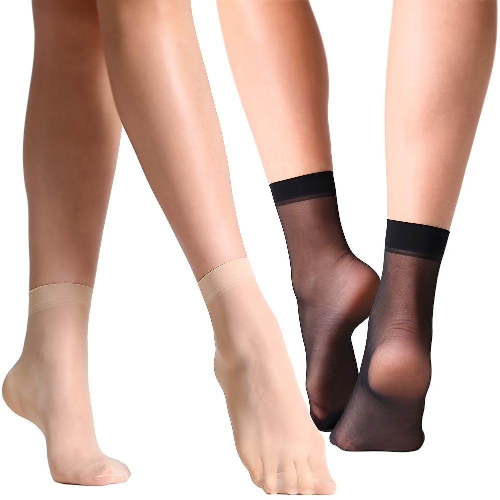 10 Pairs Women Sock Socks Female Socks Sexy Thin Transparent Sock Women's  Socks Ultrathin Crystal Sock For Women High Elastic Socks Female Socks