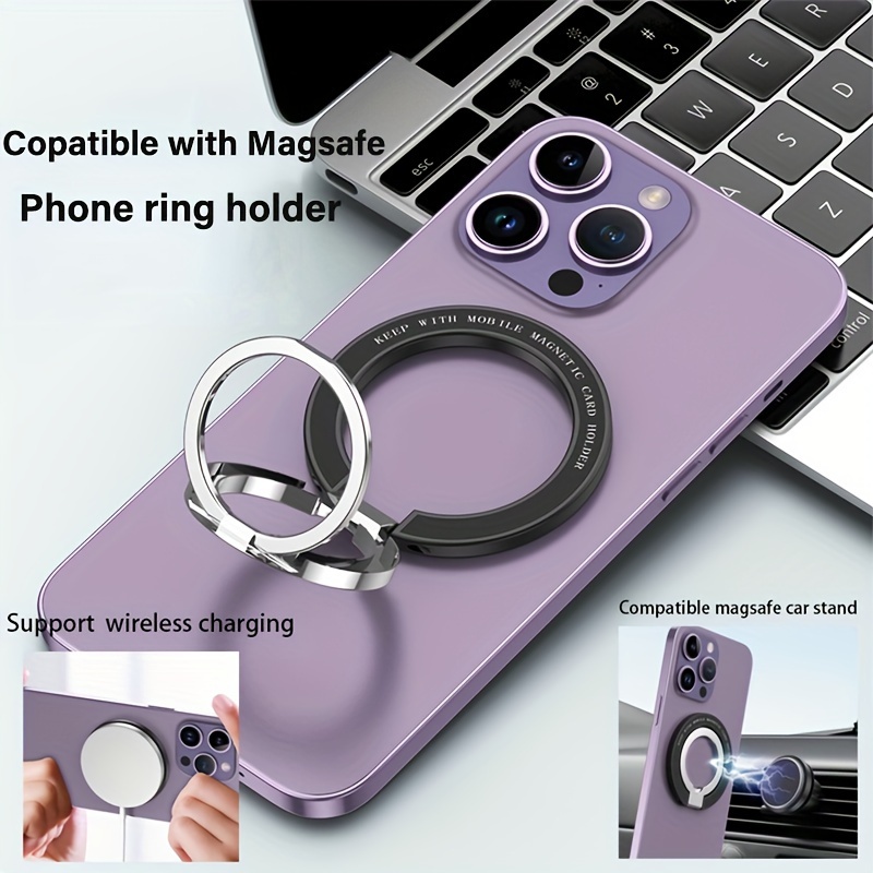 Iphone 13/12 Pro Max & Mini Magnetic Phone Ring Holder - Compatible With  Magsafe Chargers! - Temu
