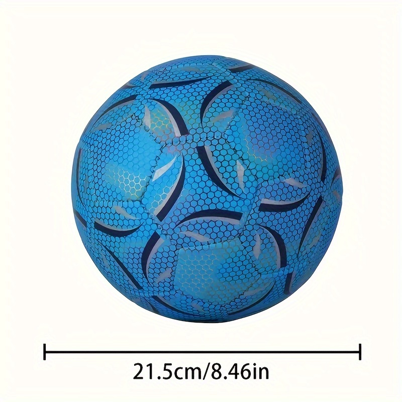 Blue Luminous Football No. 5 Glow In The Dark Soccer Ball - Temu