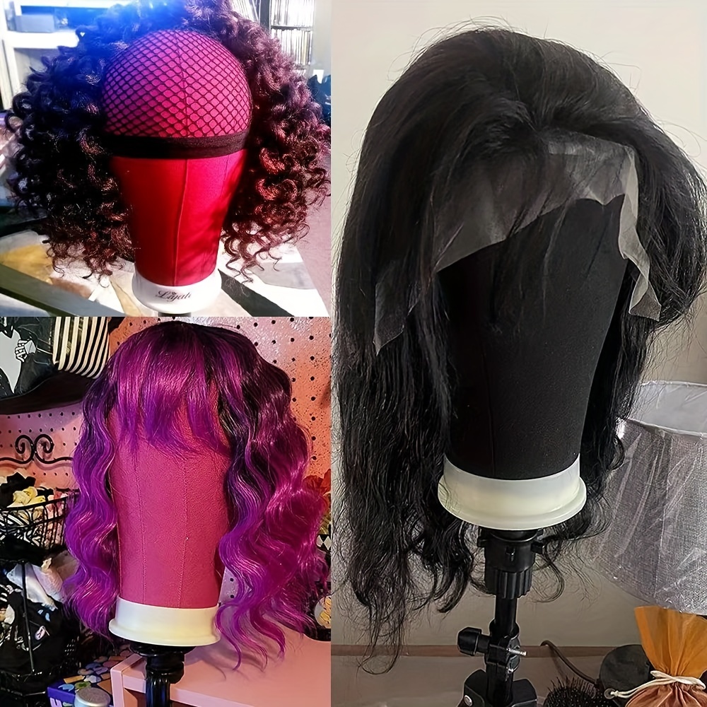 Canvas Block Head Kit Training Mannequin wig Head Display Styling