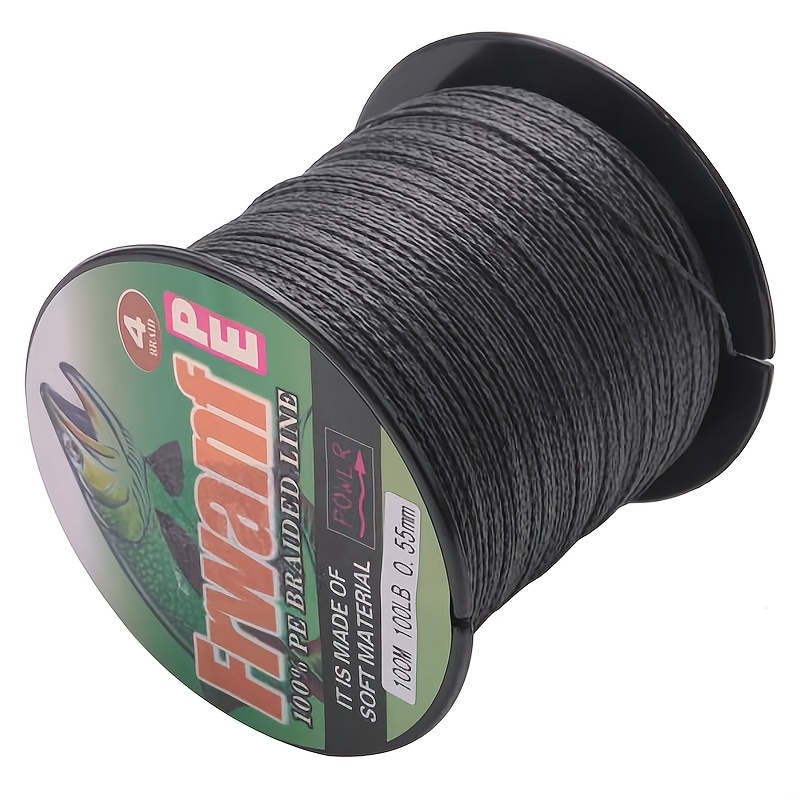 Frwanf 4 Strand 100m Pe Braided Fishing Line - Super Strong And