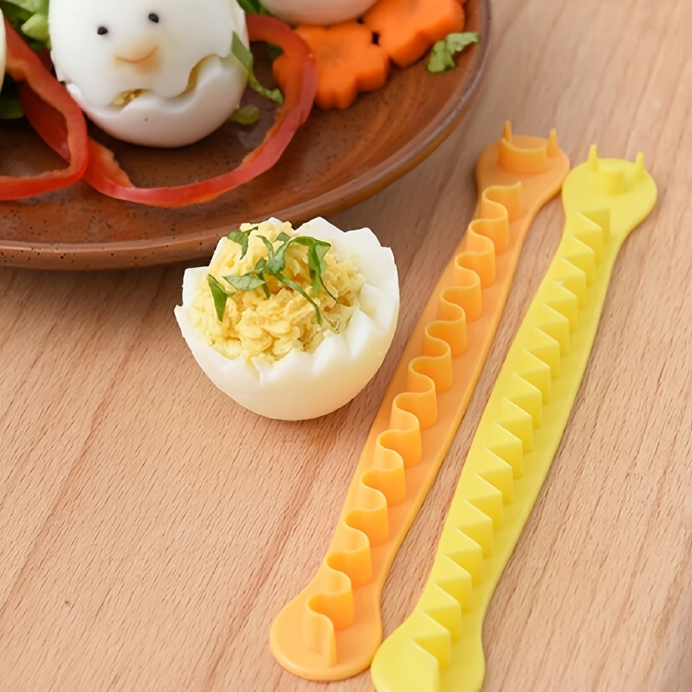 2pcs Kitchen Fancy Egg Cutter Kitchen Creative Everything Two Lace
