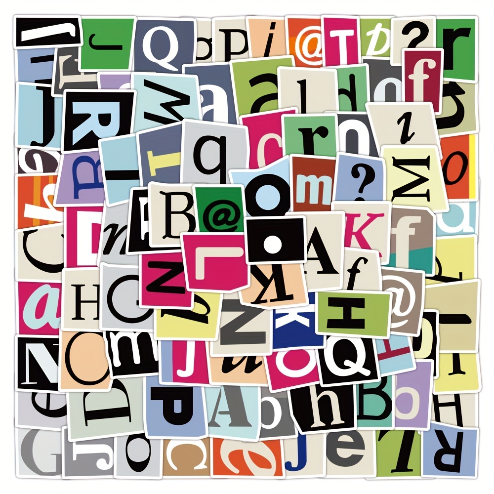 Letter Stickers Large Size Multi style Self adhesive - Temu