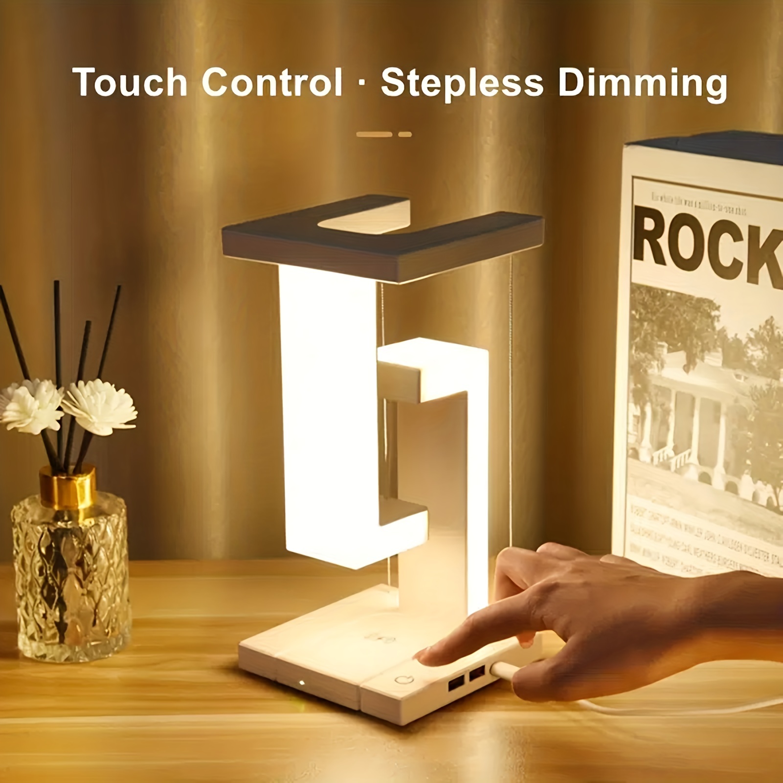 Rock light led on sale table lamp