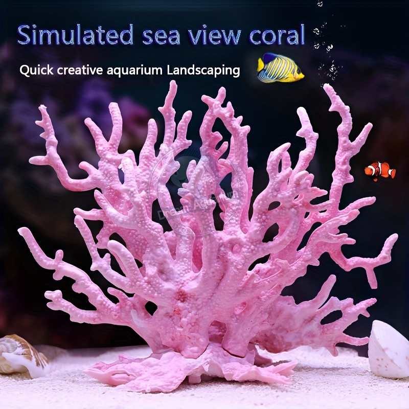 14pcs Aquarium Decorations Artificial Corals Plastic Plants For A
