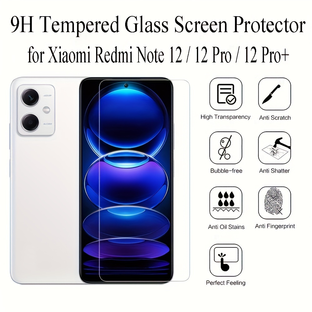 Vidrio Templado 9h Para Xiaomi Redmi Note 12 / 12 Pro