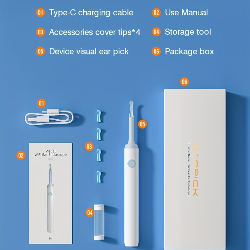 Wireless Smart Visual Ear Clean Rod with Camera