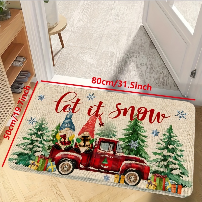 Let It Snow - Entryway Floor Mat