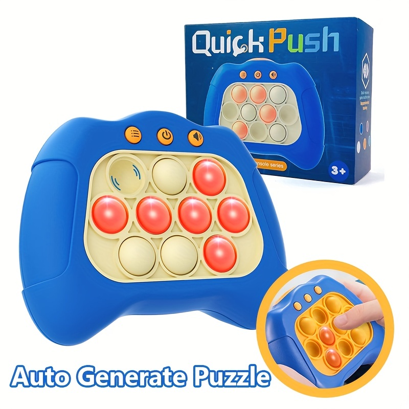 Jouets, Pop Quick Push Game Console Électronique Light-up Poppet Sensory  Toy Push Pop Bubble Toy Stress Relief Party favorise le jeu de puzzle pour  les enfants