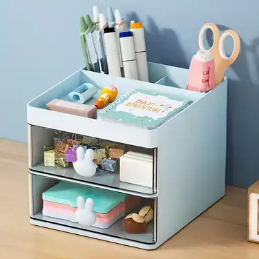 Dropship 1pc Desktop Storage Drawers Cosmetic Makeup Organizer, Jewelry  Display Box, Large Capacity Storage Box With Transparent Drawer, Pen  Holder, Office Stationery Organizer For Lipstick Brushes Lotion to Sell  Online at a