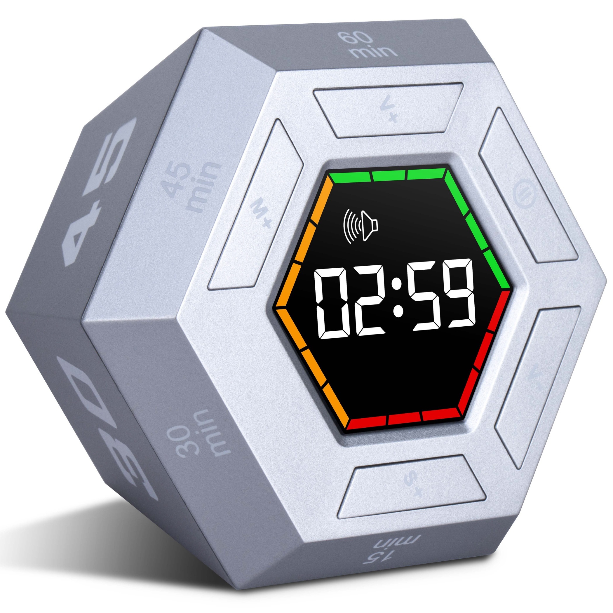 Hexagon Flip Timer Kitchen Digital Timer Smart Study - Temu