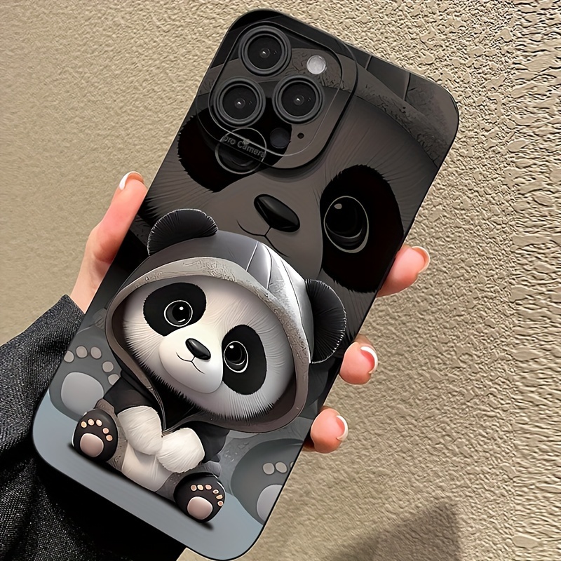 TEMU Phone Case: Suitable For Pupil Shadow Panda Painted Trendy Brand Drop-proof Phone Case