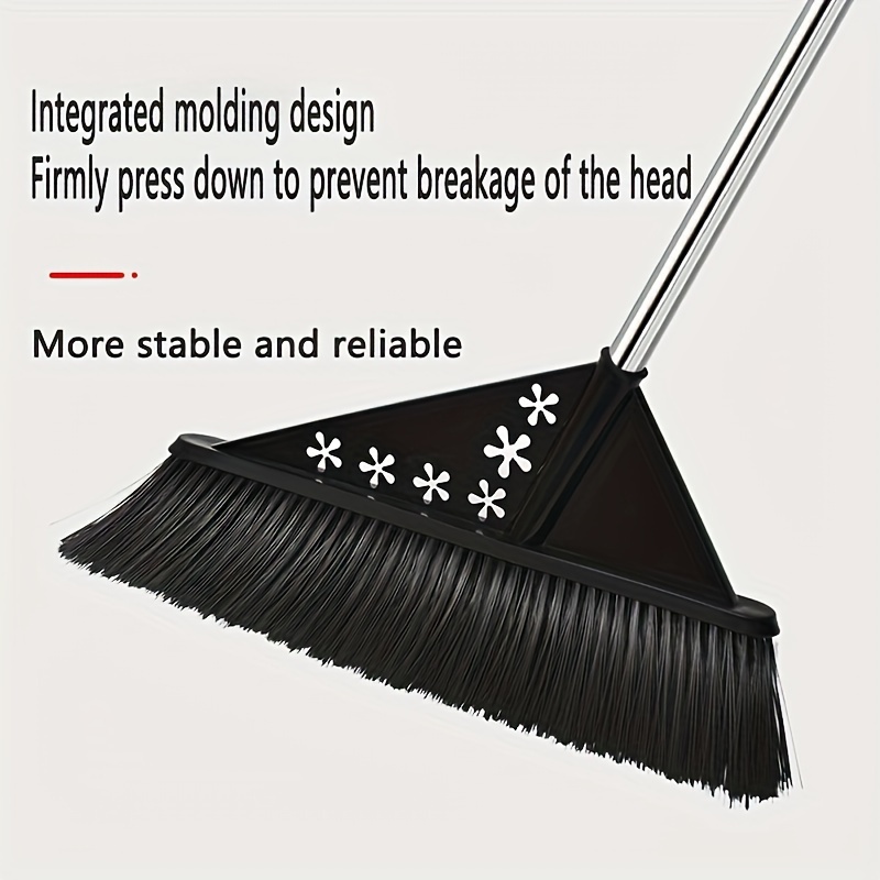 1pc, 18 Inches Push Broom, Outdoor Garden Broom, Heavy Duty Broom With  61.8 Long Handle, For Deck Driveway Garage Yard Patio Warehouse Concrete  Floor