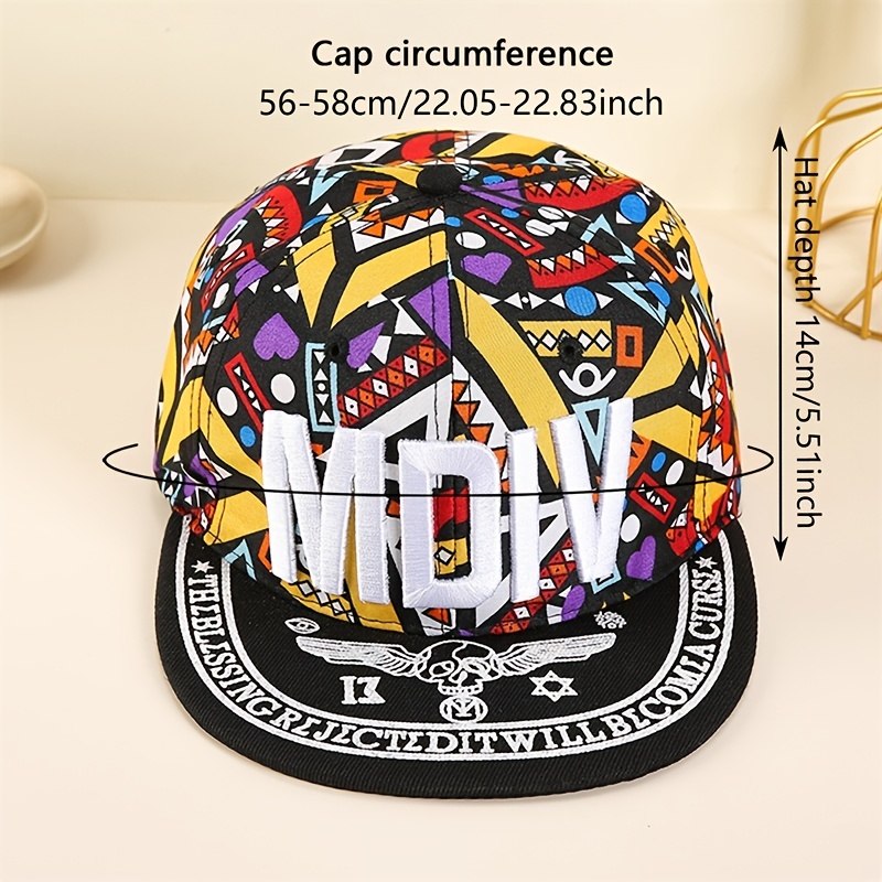 Letter P Embroidery Snapback Hats Hip Hop Trendy Adjustable Baseball Casual Sunshade Dad Hats for Women & Men,Temu