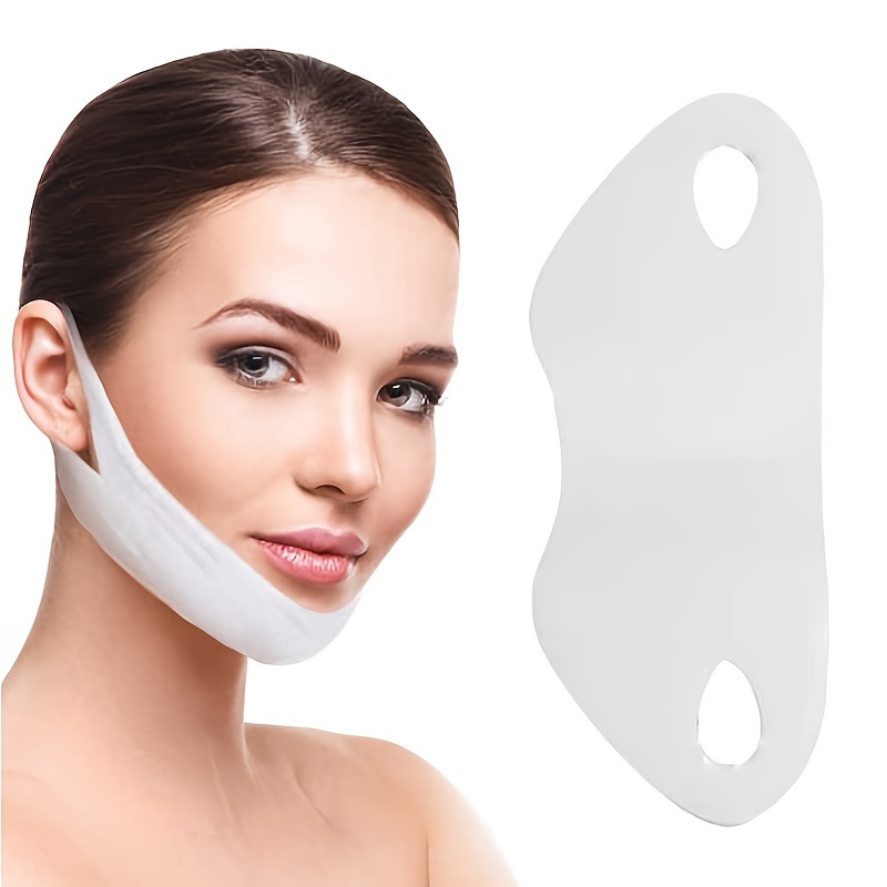 Saisze 5 Pcs V Shaped Facial Masks, V Line Chin Lift Patch, Chin Up  Tightening Mask, Great for Chin Up & V Line, Double Chin Reduce, Firming  Moisturizing & Contour Lifting 