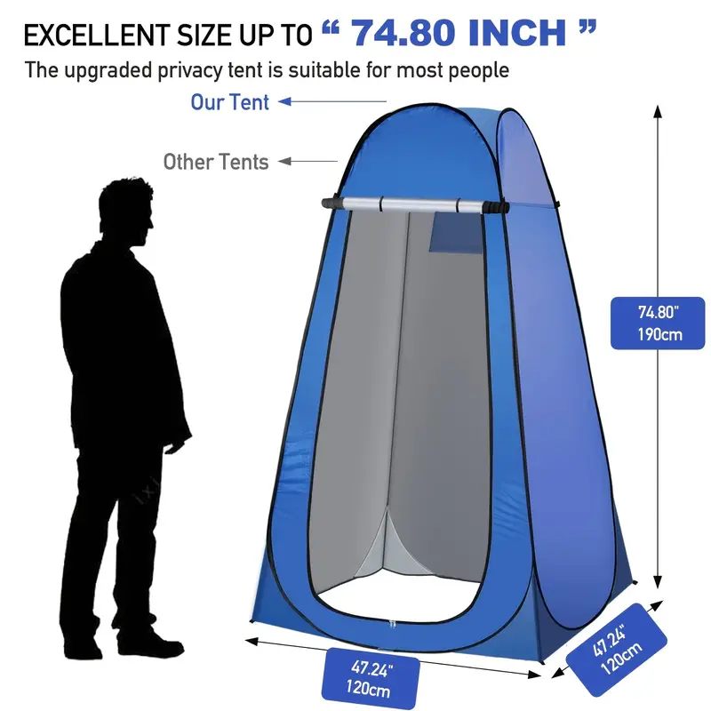 Pop Up Privacy Shower Tent Portable Shower Tent Camping - Temu
