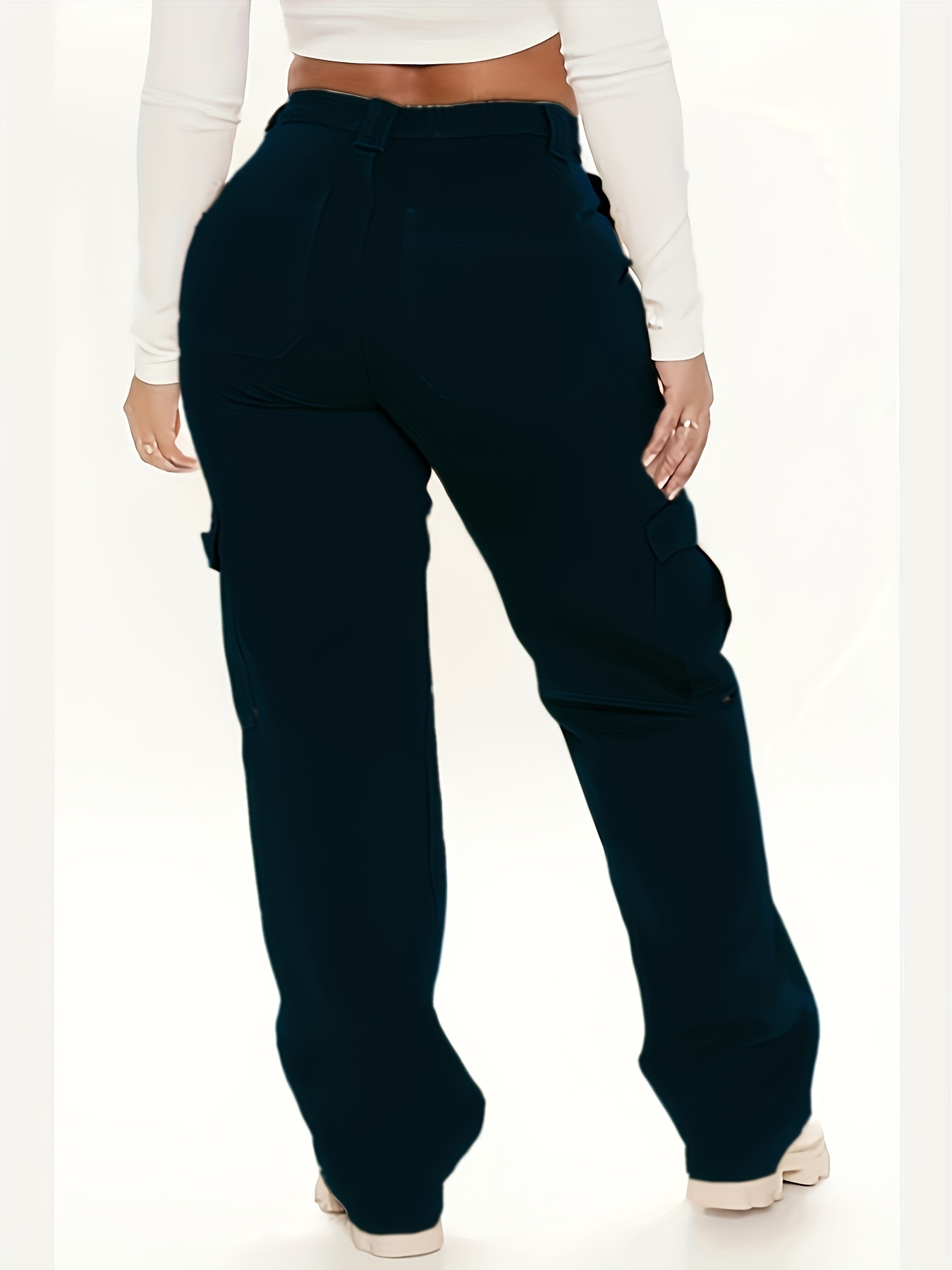 KSODFNXH Cargo Pants Women Trendy Ribbon Design Denim Pants with Pockets  Comfy Elastic Waist Solid Color Overalls, A01#black, Small : :  Clothing, Shoes & Accessories