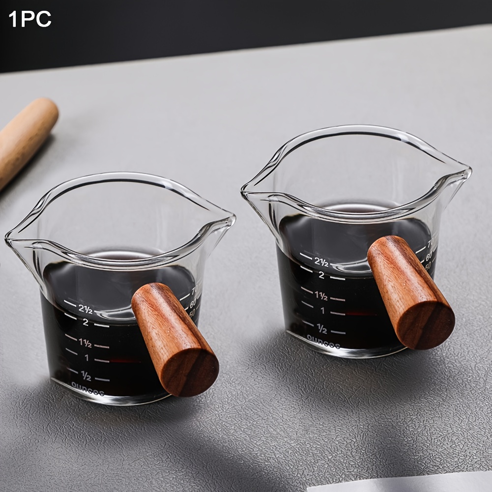 Double Shot Espresso Cups Espresso Shot Glass With Wooden - Temu