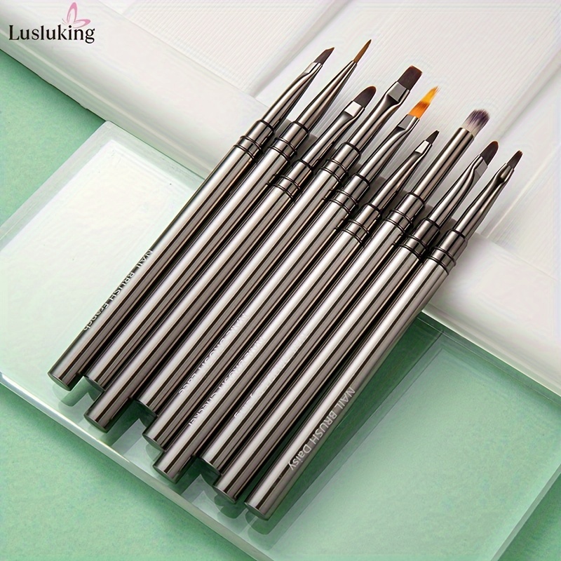 

Nail Art Brushes Set, Nail Art Design Pen Painting Tools With Gel Brush, Gradient Brush, Detail Brush And Dotting Pen For Nail Art Design Manicure Salon