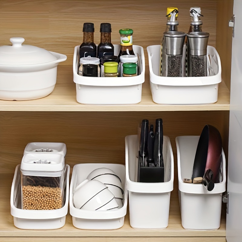 Cabinet Storage Box With Pulley Under Sink Sundries - Temu