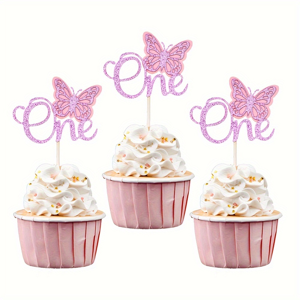 72pcs Toppers Pastel Mariposa Comestibles Toppers Cupcakes - Temu