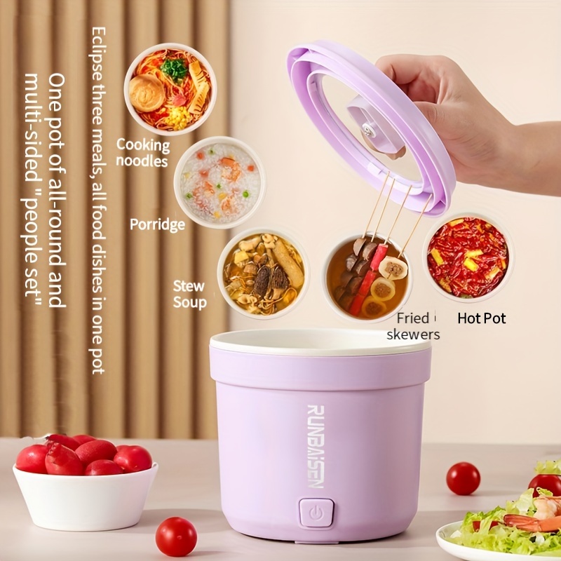 Mini Ramen Cooker, 1L Noodles Pot, Multifunctional Electric Cooker