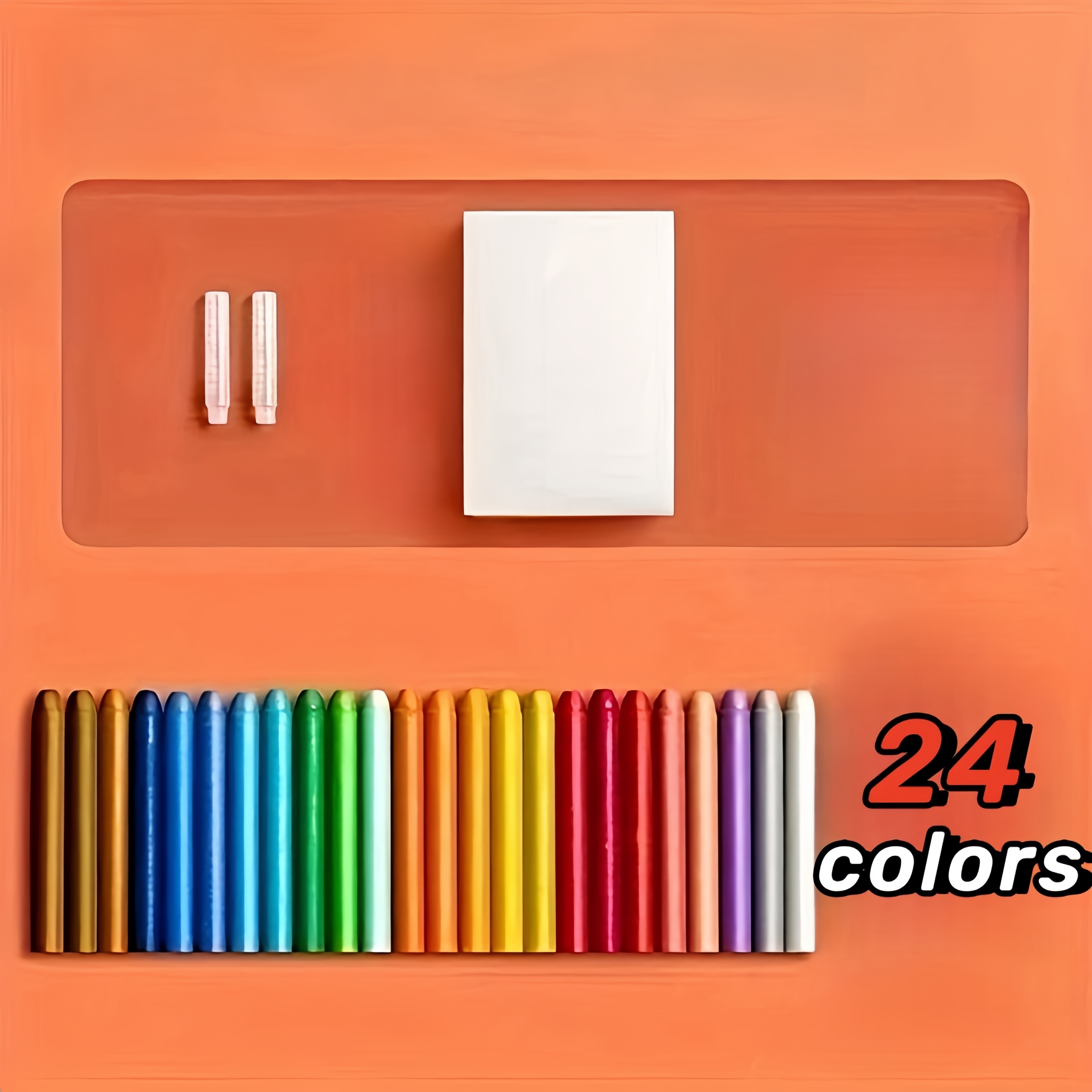 12/24 Colors Dust free Water soluble Chalk Erasable Chalk - Temu