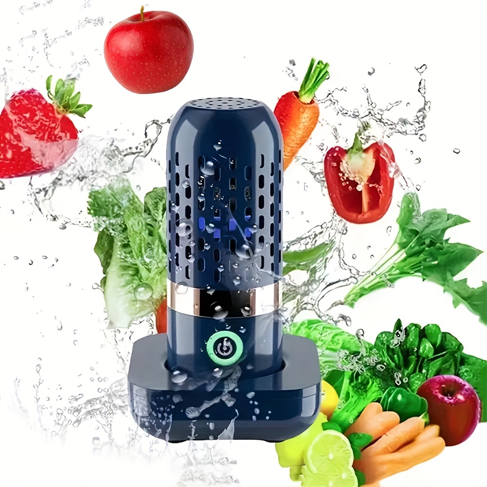 Machine alimentaire à ultrasons, grand nettoyeur, purificateur de légumes,  capacité, Double couche, panier de Drainage rapide pour la vaisselle et les
