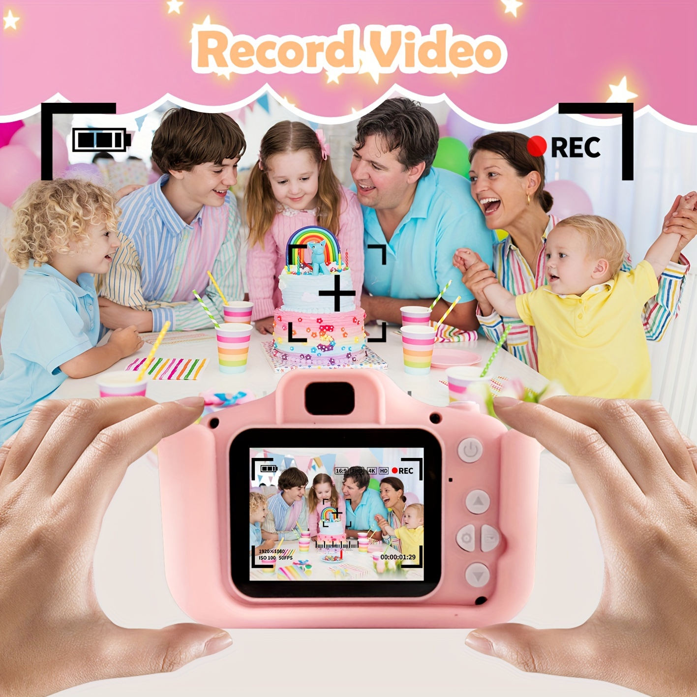 Universal - Caméra pour enfants 1080p, caméra pour tout-petits de la licorne  pour cadeau du festival d'anniversaire, DigitalBlue - Jouet électronique  enfant - Rue du Commerce