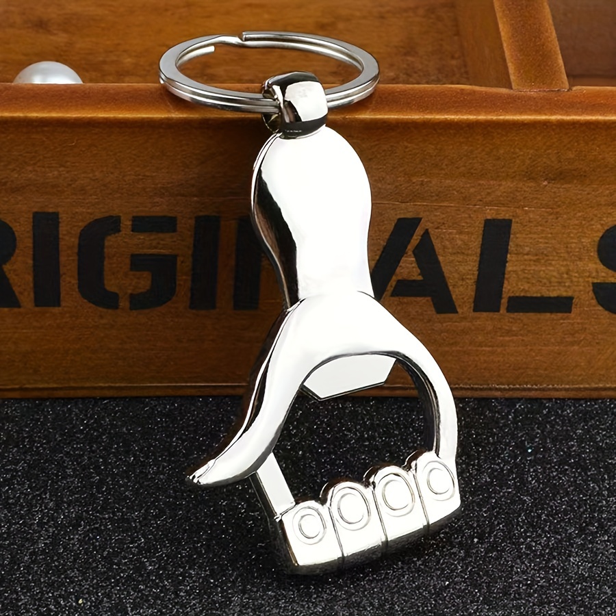 Palm Bottle Opener Keychain Creative Multifunctional Key - Temu