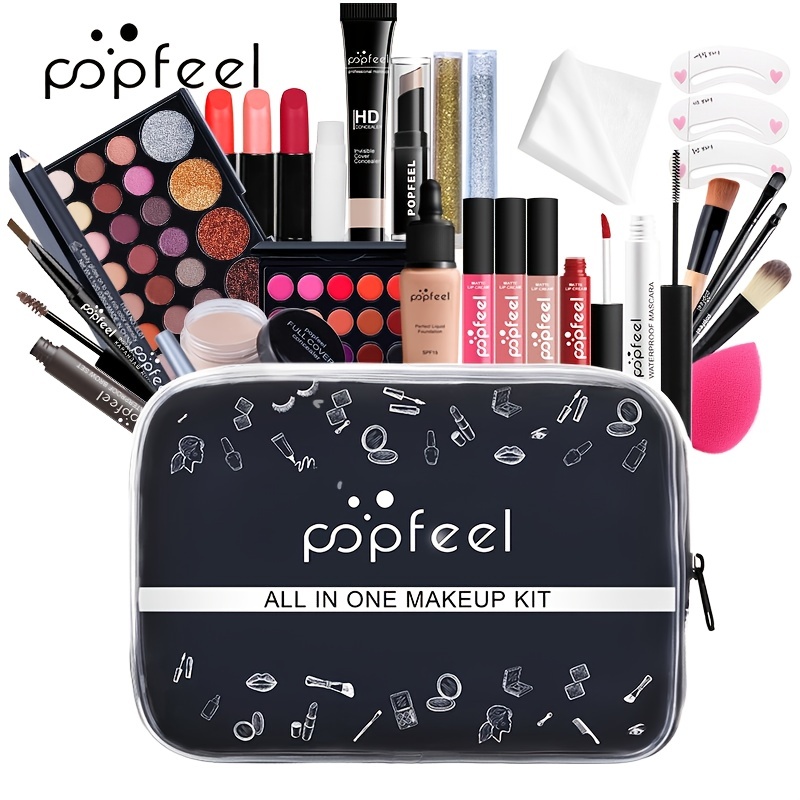 All in One Makeup Kit for Women Full Set Girl Makeup Gift Set Makeup  Essentials Set Includes Foundation 18 Color Eyeshadow Palette Lipstick  Eyebrow Pencil Makeup Gift Set : Beauty