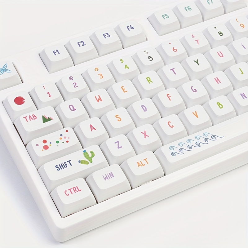Mignon Cartoon Kawaii Touches de clavier personnalisées Cherry Mx Esc Anime  Capuchons translucides pour clavier mécanique Sa Cross Shaft Key Caps