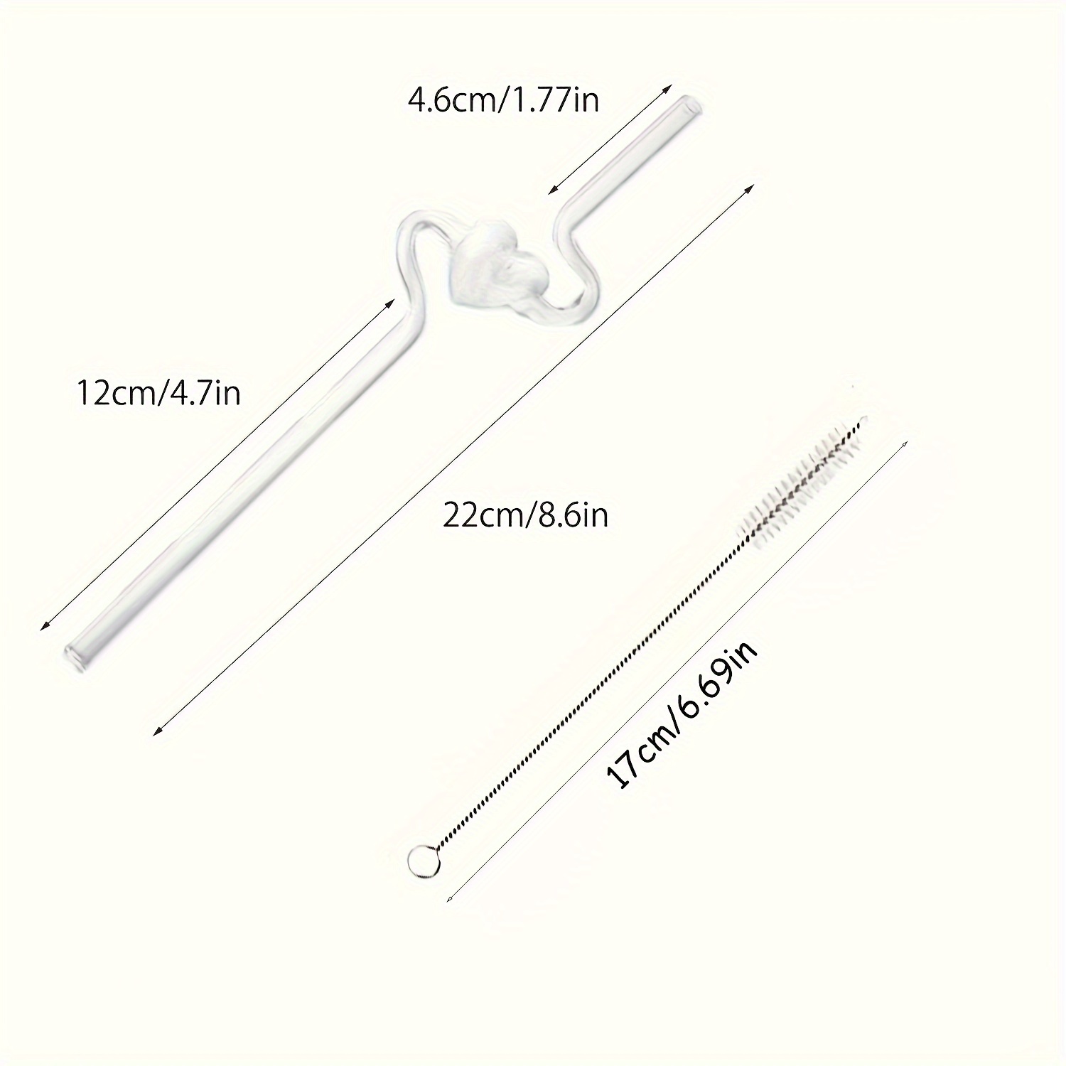 Glass Straw, Transparent Straw For Party, Heat Resistant Straw With  Cleaning Brush, Reusable Straw For Milk Water Cocktail Drinking, Straw For  Decoration, Decorative Straw For Festival Party Wedding Cocktail Bar, Beach  Vacation