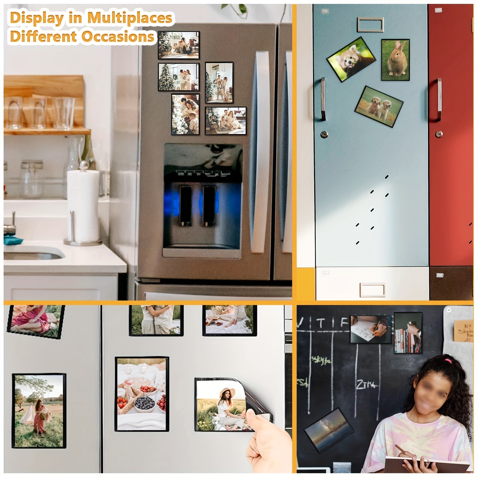 Magnetic Photo Frame Self-adhesive Picture Frame Rectangle Poster