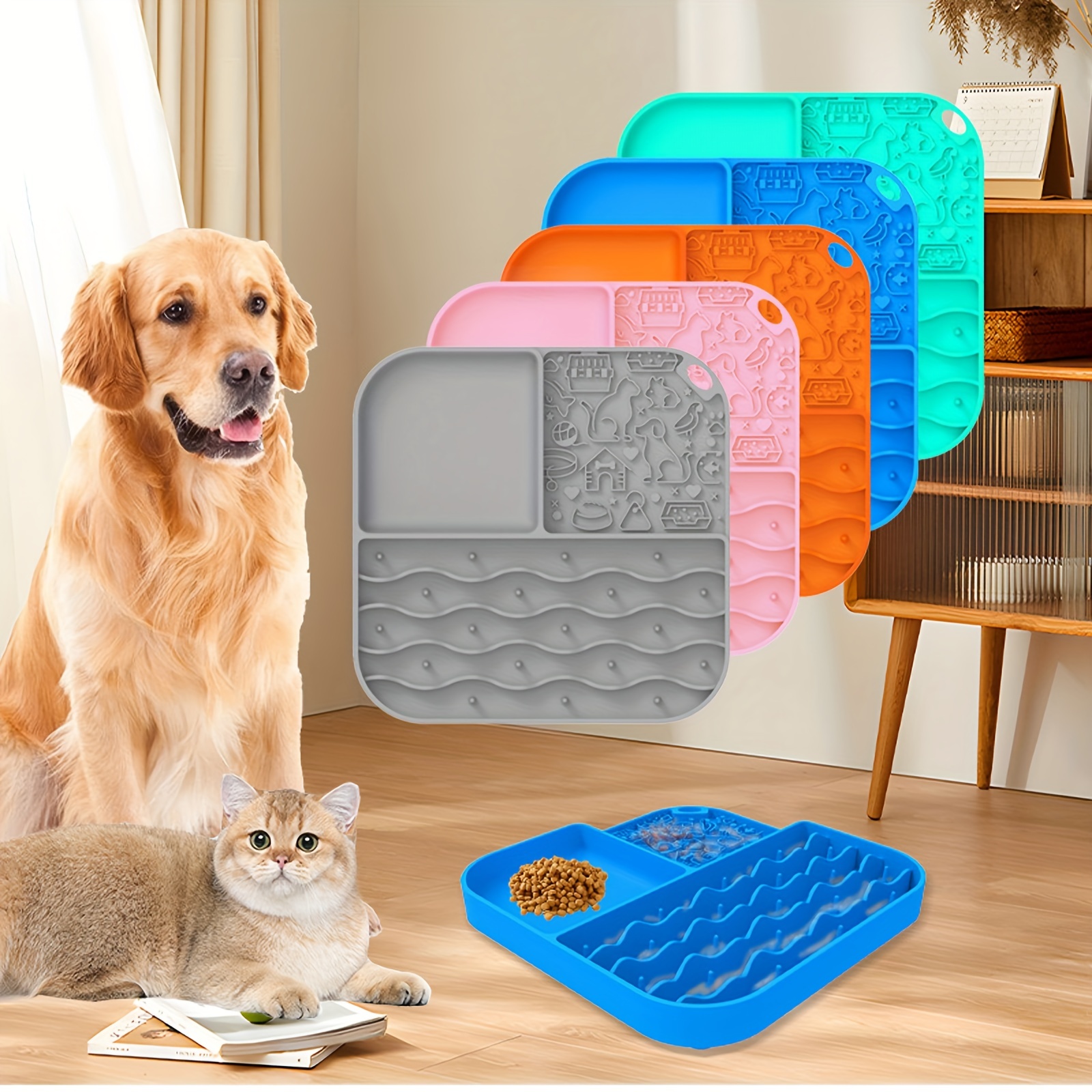 Lick Mat For Dogs, Dog Peanut Butter Lick Pad Dog Washing