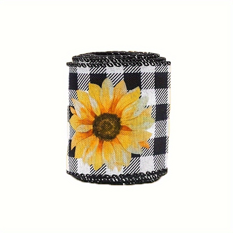 3 Yards Of 3/8 Inch Wide Ribbon  Sunflower Floral Narrow Cute Decorative  Teal With Sunflowers #11271 - Yahoo Shopping
