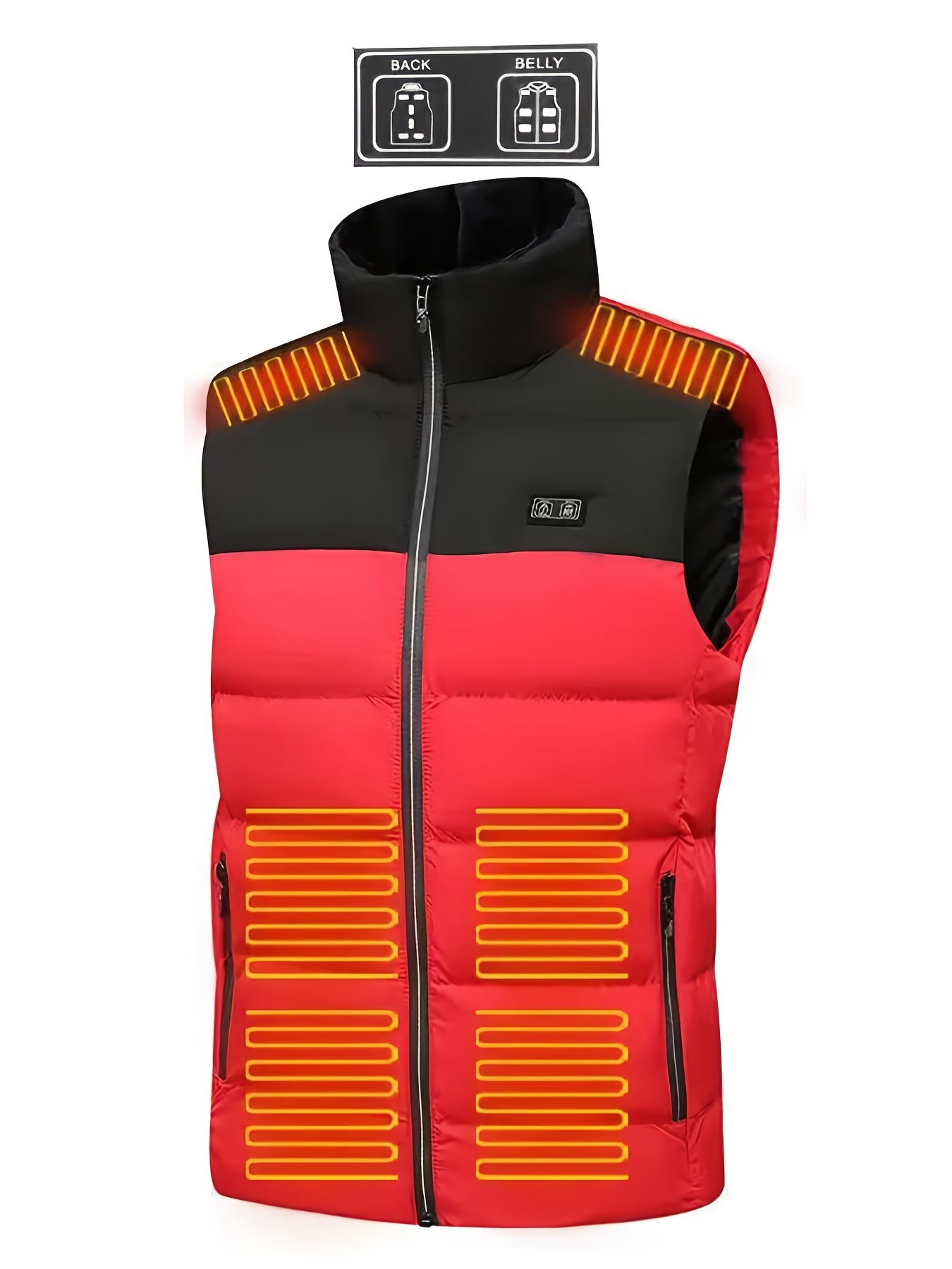chaqueta calefactable hombre,chaleco calefactable hombre,Chaqueta eléctrica  con calefacción USB para hombre y mujer, abrigo cálido para Moto, esquí y