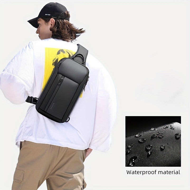 Men's Chest Bag Leisure Shoulder Bag for 11 Inch Ipad