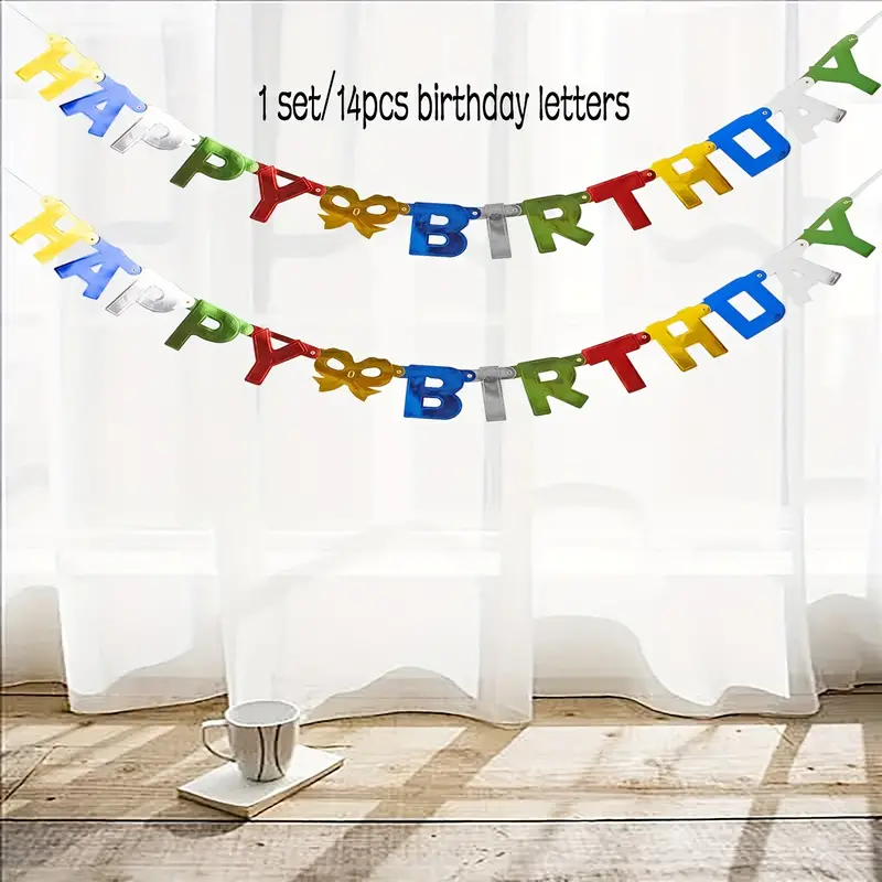 Happy Birthday Letter String Birthday Party Decoration - Temu