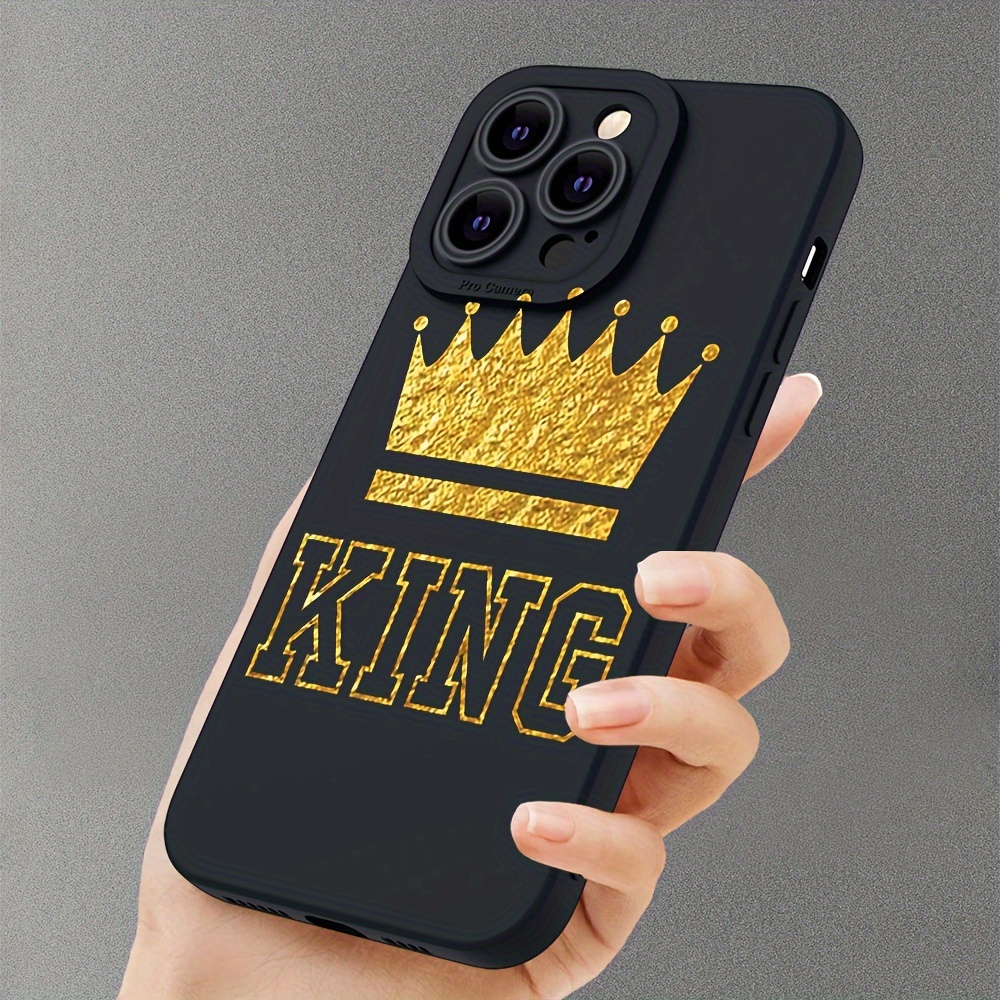 

Golden Crown Pattern Soft Mobile Phone Case For Iphone 14/ 13/ 12/ 11/14/14plus/14pro/14promax