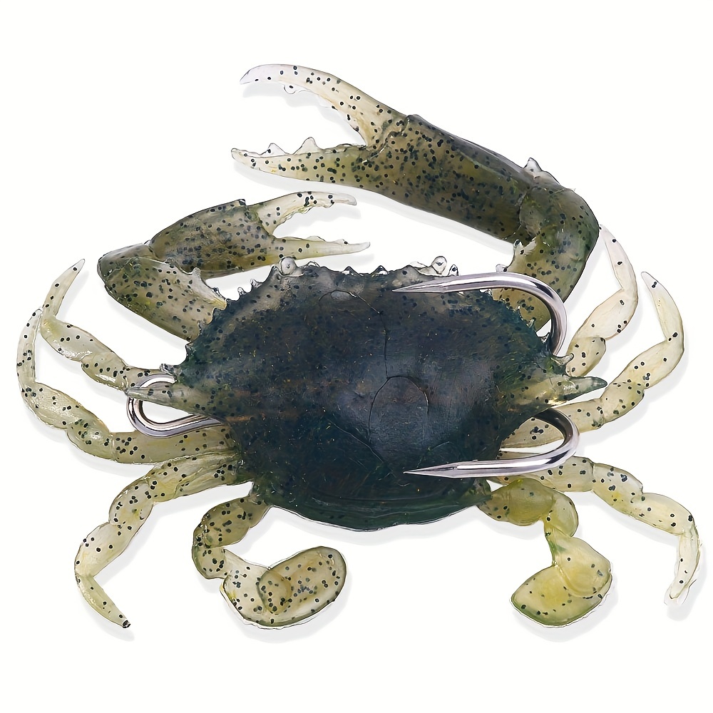 RAYNAG 2 Pack Simulated Crab Baits Artificial Fishing Lures Tackle
