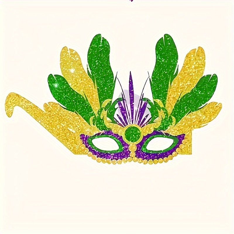 6/9pz Occhiali Carta Foto Carnevale Maschere Colorate Feste - Temu Italy