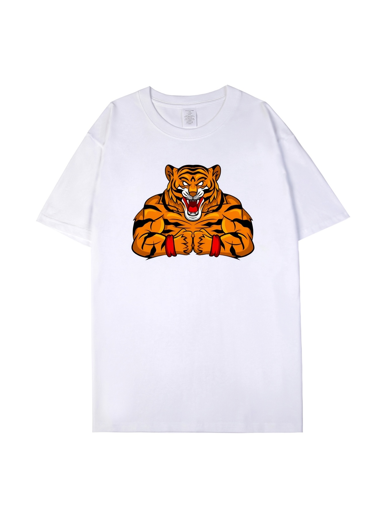 Gucci Tiger Print Cotton T-shirt for Men