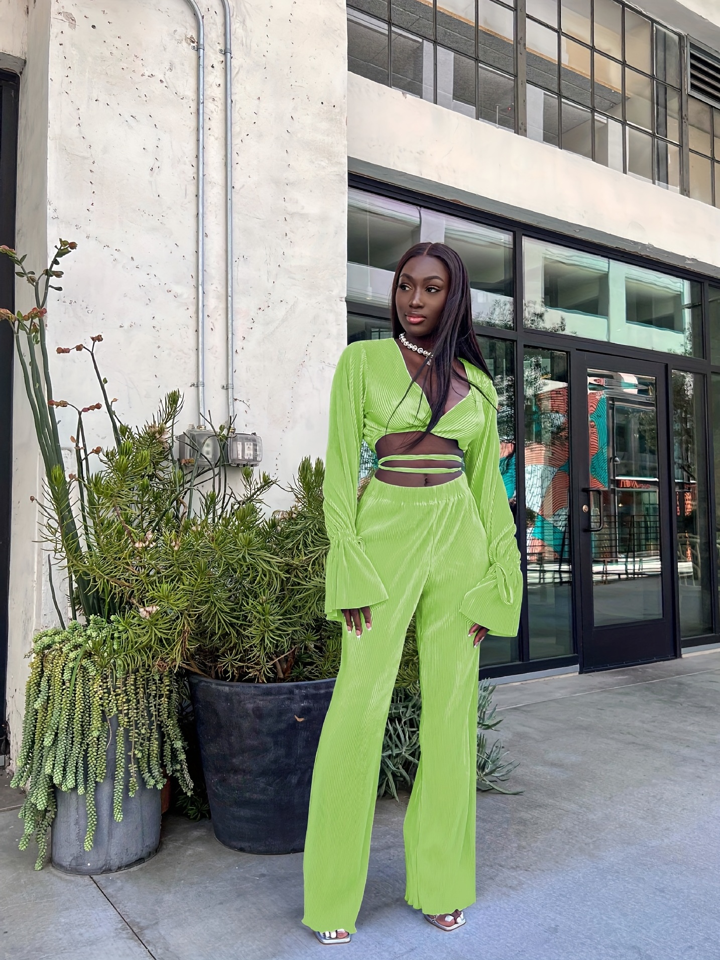 Green Outfit, Women's Green Tops, Bottoms & Dresses
