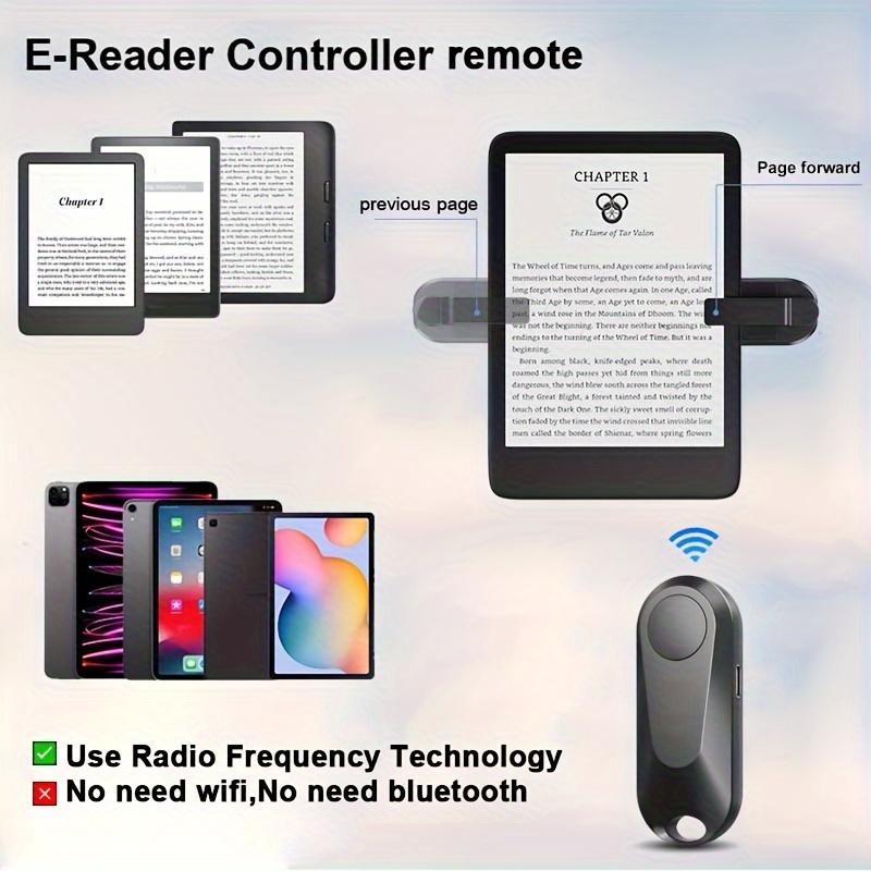 Télécommande Bluetooth Tik Tok avec Kindle App Page Turner compatible avec  Iphone / Android / tablettes / iPad
